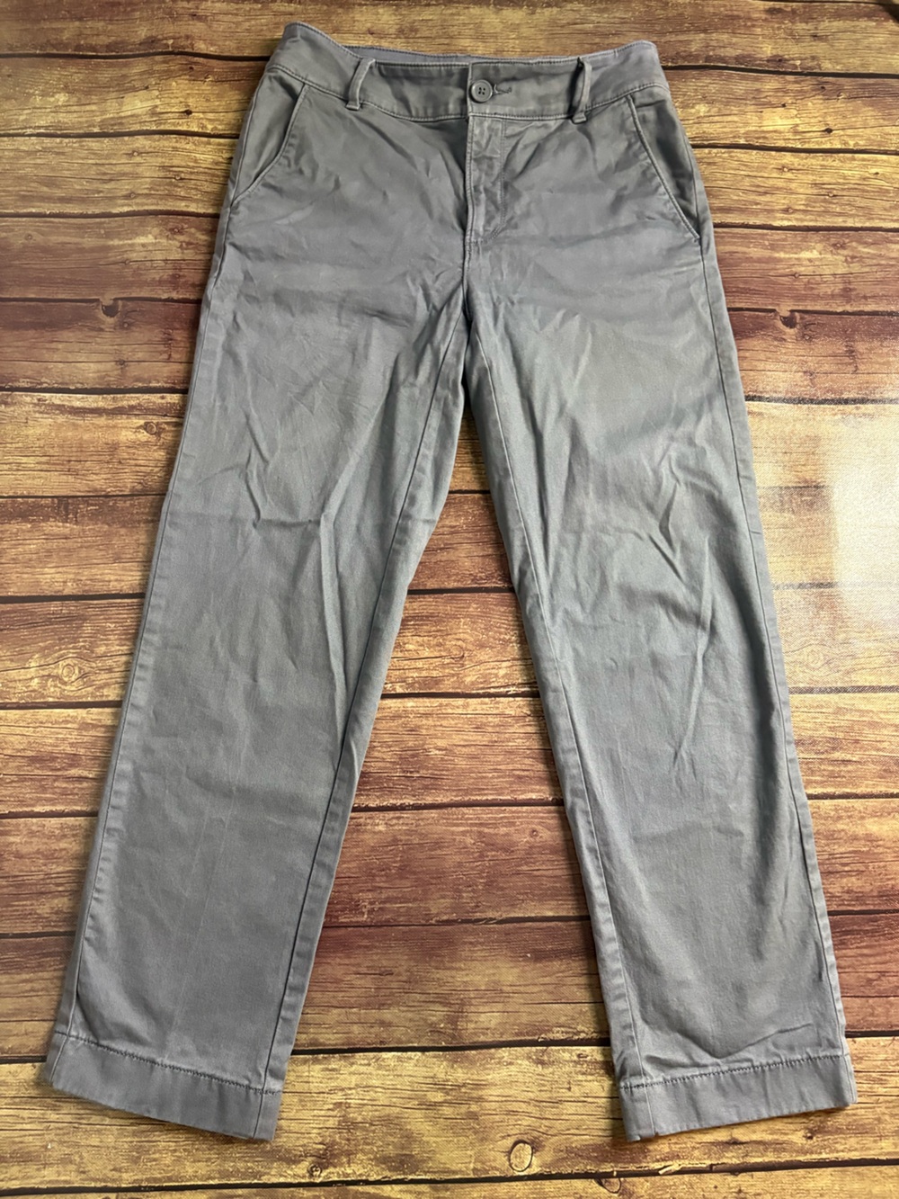 LOFT Gray Straight Leg Pants